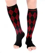 Doc Miller 20-30MMHG Open Toe Compression Stockings Relieve Varicose Pain Relief