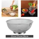 Stainless Steel Fine Mesh Strainer Large Metal Colander Metal Wire Fruit Basket