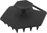 Beard Exfoliating Brush, Remove Dead Skin Soft Silicone Beard Scrubber Brush for Men for Salon Use (Black)