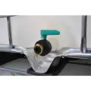 IBC Water tank ADAPTOR HDPE/Brass S60 x6 Coarse with 1" GEKA fast connection.