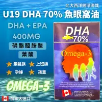 在飛比找蝦皮購物優惠-24H 出貨 U-19 諸葛因子魚眼窩油DHA70% DAI