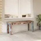 Vintage Handmade Bench Seat Side Table Solid Reclaimed Wood 110/160cm vidaXL