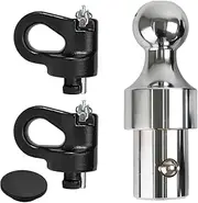 60639 Puck System Gooseneck Hitch Ball Kit, Compatible with 2013-2025 Ford F250 F350 F450, 2016-2025 Chevrolet Silverado, GMC Sierra & Nissan Titan XD, 38000 lbs GTW/ 9500 lbs VTW, 2-5/16 Inch Ball