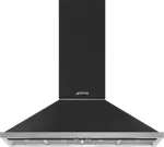 Smeg 120cm Portofino Black Canopy Rangehood