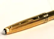 New Montblanc Sterling Gold Vermeil Fountain Pen Double Broad Nib