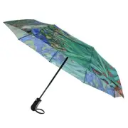 New CTM Women's Van Gogh Irises Auto Open Compact Umbrella