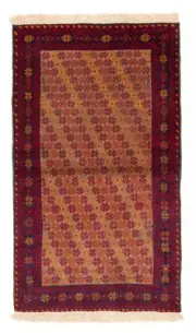 Traditional Vintage Hand-Knotted Carpet 3'4" x 5'9" Wool Area Rug