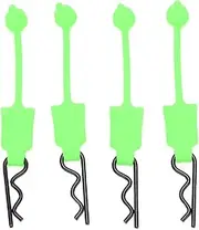 4Pcs 1/10 RC Car Clips Pins Universal Car Shell Bolt Latch Clip Replacement Model Car Shell Accessory (Green)