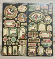 LOT Graphic 45 *ST NICHOLAS* CHIPBOARD 1 & 2 Original RETIRED 4501416 NEW