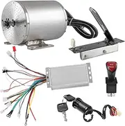 YC Yier Brushless Motor Kit,1800W 48V 4500RPM High Speed Electric Scooter Motor,with Mounting Bracket,Speed Controller, Foot Pedal Bicycle Motorcycle Drift Trike ATV E Bike Go Kart Motor