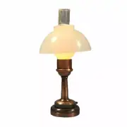 Dollhouse Miniature LED Battery Table Lamp Large 1:12 or 1/6 Scale Vintage Style