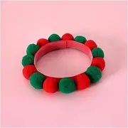 Choker Pet Dog Cat Kitty Plush Ball Candy Necklace Decoration Collar for Shiba Corgi Poodle Samoyed Bichon Bulldog Pet Accessories Pet Accessories (Color : Green, Size : M)