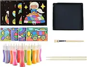 Transfer Sticker Kit Sand Painting Art Crafts Cute Drawing Kids Toys