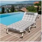 Single Mattress Folding Bed Recliner Bedding Portable Foldable Camping Mat Chair