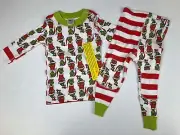 Hanna Andersson Dr Seuss Grinch Christmas Holiday Mix It Up Long Johns Pajamas