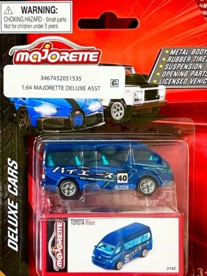 Majorette TOYOTA HIACE Blue Van BILSTEIN Deluxe 2023