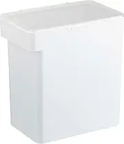 YAMAZAKI Home Airtight Pet Food Storage Container - Cat and Dog Food Holder Bin with Transparent Lid and Handle PolypropyleneLargeWhite