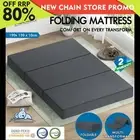 STARRY EUCALYPT Foldable Mattress Folding Foam Mattresses Portable Double Linen