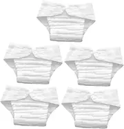 5pcs Washable Diapers Newborn Diapers Diaper Liners for Cloth Diaper Inserts for Cloth Diaper Diapers Newborns Reusable Nappy Insert Nappy Insert White Cotton OHPHCALL