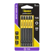 Kango 89mm TX25 Hypertorque Impact Driver Bit - 5 Pack