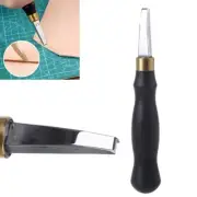 Leather Creaser Crimping Tool Wooden Handle Press Shallow Beveling