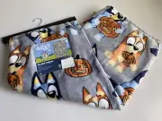 Bluey And Bingo HALLOWEEN Plush Throw Blanket 50 x 70” Jack O Lantern Pumpkin