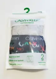 Calvin Klein Big Boys Boxer Brief Underwear 2 Pk Multi Sz XL (12/14) - New