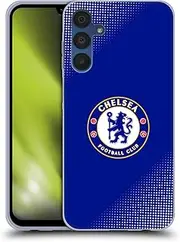 Head Case Designs Officially Licensed Chelsea Football Club Halftone Crest Gel Case [Military Grade Protection] Compatible with Samsung Galaxy A15