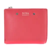 在飛比找蝦皮購物優惠-Nina Ricci rich兩折短夾 錢包 皮夾皮革 紅色
