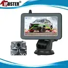 Wireless Hidden License Plate Camera 5" Monitor for Reverse or Back seat Baby