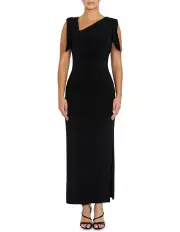 [Anthea Crawford] Hebe Jersey Gown in Black