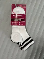 Dr Morton Half-Cushion | Quarter Compression Socks For Women Black & White