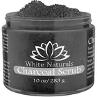 Charcoal Scrub, Moisturizing, Exfoliating Face Foot & Body Fights Stretch Marks