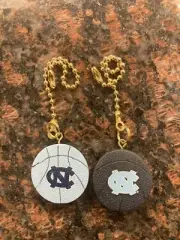 NORTH CAROLINA UNIVERSITY CEILING FAN LIGHT SWITCH PULL UNC LOGO BASKETBALL