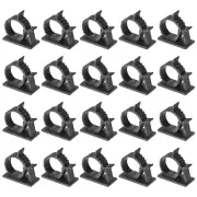 Adjustable Cable Clips, 20pcs 22-25mm Self-Adhesive Cable Clamp, Black