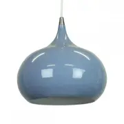 Kirby Inverted Bowl Metal Cord Drop Pendant Light Lamp - Pigeon Blue