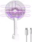 Electric Mosquito Zapper 3000V | Bug Zapper Racket 2 in 1 Fly Swatter with Type
