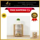 Nate Bedside Table Nightstand 3-Tier Shelf Modern Bedroom Storage Decor NEW (AU)