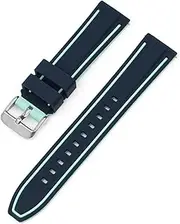 [BBZ] 20 mm Quickfit Strap Compatible with Omega X Swatch Moon Watches Men Women, Vivoactive 3, Forerunner 245/645, Vivomove HR, Galaxy Watch