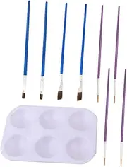 Architectural Model Coloring Brush Set 9pc DIY Painting Tools Multi-Purpose Brushes