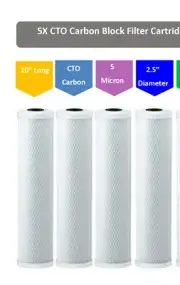 4X Premium quality CTO Carbon Cartridges 20" x 2.5"