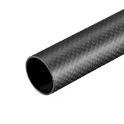 Carbon Fiber Round Tube 25x23x500mm 3K Roll Wrapped Matt for RC Airplane 1Pcs