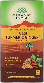 Organic India Tulsi Turmeric Ginger Tea 25 Teabags