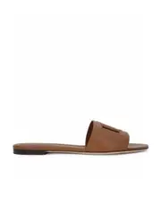 Dolce Gabbana Millennials Logo Detailed Slides 36,37.5,38.5,37,39.5,38,39,40.5,40,41,36.5,35.5 brown
