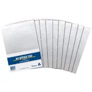 Writer A4 Ruled Notepad 10 Pack