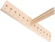 jojofuny Bow Making Tool Hair Bow Maker Bow Makers for Crafts Bow Tie Machine Bow Maker for Ribbon Bow Making Machine Wreath Making Supplies Bow Making Kit Wreath Maker Beige Wood