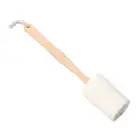 2PCS Long Wooden Handle Natural Exfoliating Loofah Back Sponge Scrubber Brush