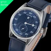 Seagull Sugess ST17, Jump Hour, Dark Blue, 38mm, Dome, Automatic, 2 Straps, 1963
