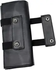 GANAZONO Pu Leather Hair Scissors Pouch for Salon Professionals Hairdresser Scissor Bag Compact Portable Storage for Styling Tools for Travel Outdoor Use