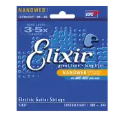 Elixir Guitar Strings Electric Nanoweb Custom Light 9-46